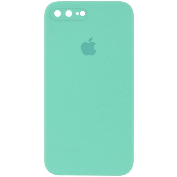 Чохол для iPhone 7 plus / 8 plus Бірюзовий Silicone Case Square Full Camera Protective