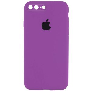 Чохол для iPhone 7 plus / 8 plus Фіолетовий Silicone Case Square Full Camera Protective