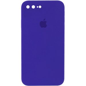 Чохол для iPhone 7 plus / 8 plus Фіолетовий Silicone Case Square Full Camera Protective
