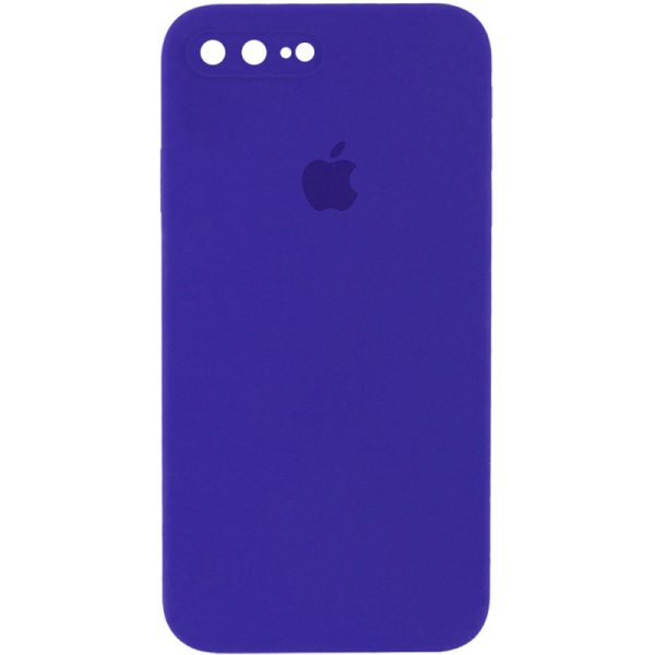 Чохол для iPhone 7 plus / 8 plus Фіолетовий Silicone Case Square Full Camera Protective