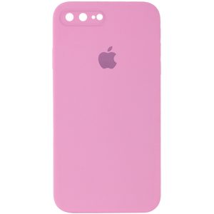 Чохол для iPhone 7 plus / 8 plus Рожевий Silicone Case Square Full Camera Protective