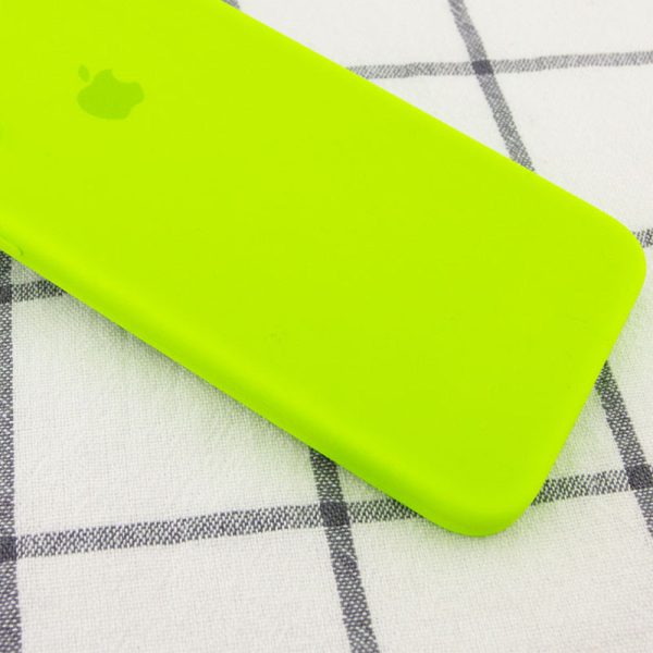 Чохол для iPhone 7 plus / 8 plus Салатовий Silicone Case Square Full Camera Protective - Зображення 2