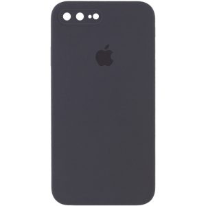 Чохол для iPhone 7 plus / 8 plus Сірий Silicone Case Square Full Camera Protective