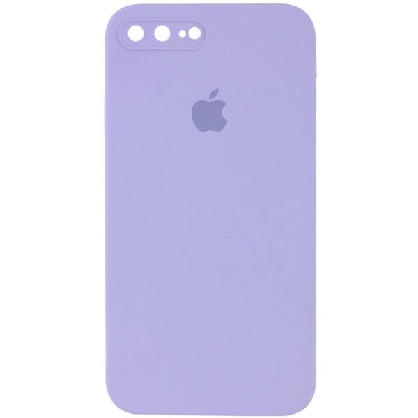 Чохол для iPhone 7 plus / 8 plus Фіолетовий Silicone Case Square Full Camera Protective