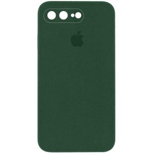 Чохол для iPhone 7 plus / 8 plus Зелений Silicone Case Square Full Camera Protective