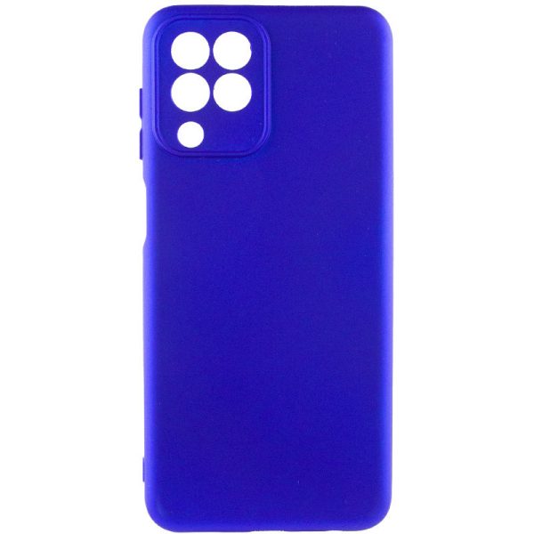 Чохол для Samsung Galaxy A12 Синій Silicone Cover Lakshmi Full Camera
