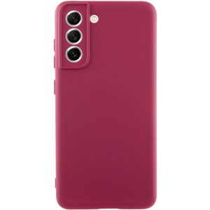 Чохол для Samsung Galaxy S22 Бордовий Silicone Cover Lakshmi Full Camera