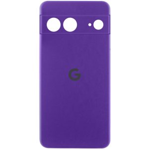 Чохол для Google Pixel 7 Фіолетовий Silicone Cover Lakshmi Full Camera with Logo