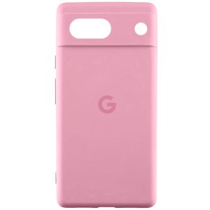 Чохол для Google Pixel 7a Рожевий Silicone Cover Lakshmi Full Camera with Logo
