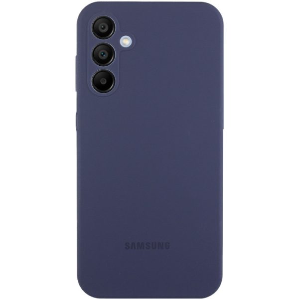 Чохол для Samsung Galaxy A36 Синій Silicone Cover Lakshmi Full Camera with Logo