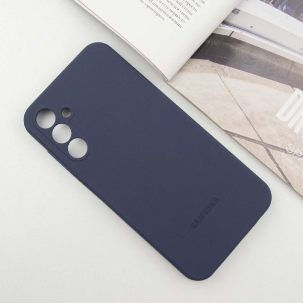 Чохол для Samsung Galaxy A36 Синій Silicone Cover Lakshmi Full Camera with Logo - Зображення 2