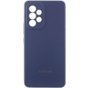 Чохол для Samsung Galaxy A53 5G Синій Silicone Cover Lakshmi Full Camera with Logo