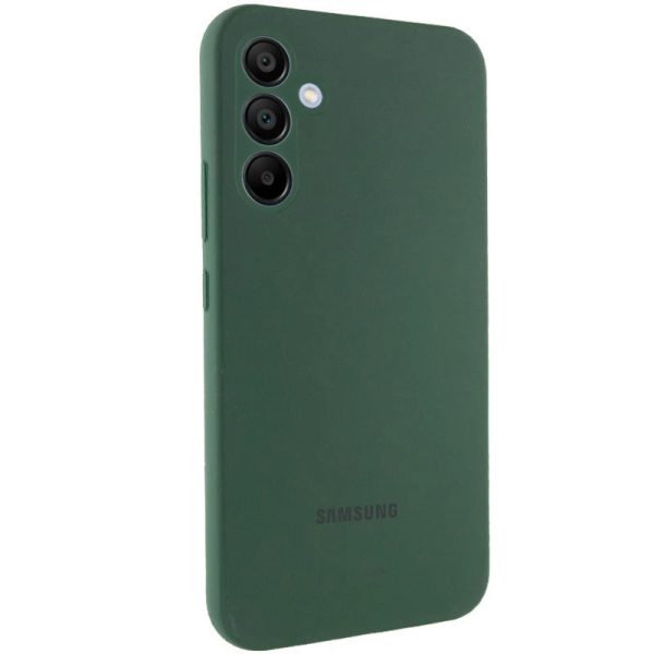 Чохол для Samsung Galaxy S23 FE Зелений Silicone Cover Lakshmi Full Camera with Logo - Зображення 2