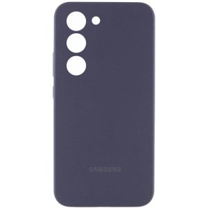 Чохол для Samsung Galaxy S23 Сірий Silicone Cover Lakshmi Full Camera with Logo