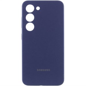 Чохол для Samsung Galaxy S23 Синій Silicone Cover Lakshmi Full Camera with Logo