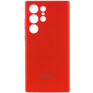 Чохол для Samsung Galaxy S23 Ultra Червоний Silicone Cover Lakshmi Full Camera with Logo