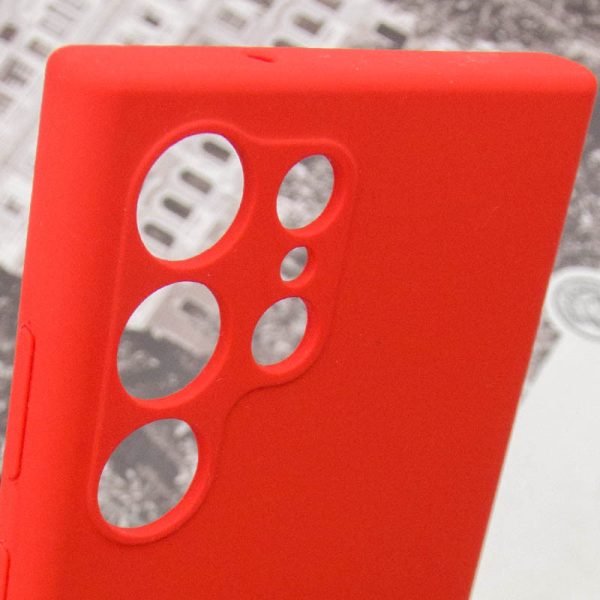 Чохол для Samsung Galaxy S23 Ultra Червоний Silicone Cover Lakshmi Full Camera with Logo - Зображення 4