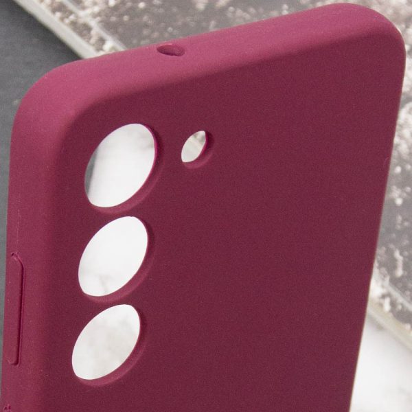 Чохол для Samsung Galaxy S24+ Бордовий Silicone Cover Lakshmi Full Camera with Logo - Зображення 4
