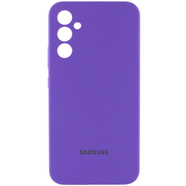 Чохол для Samsung Galaxy S24+ Фіолетовий Silicone Cover Lakshmi Full Camera with Logo