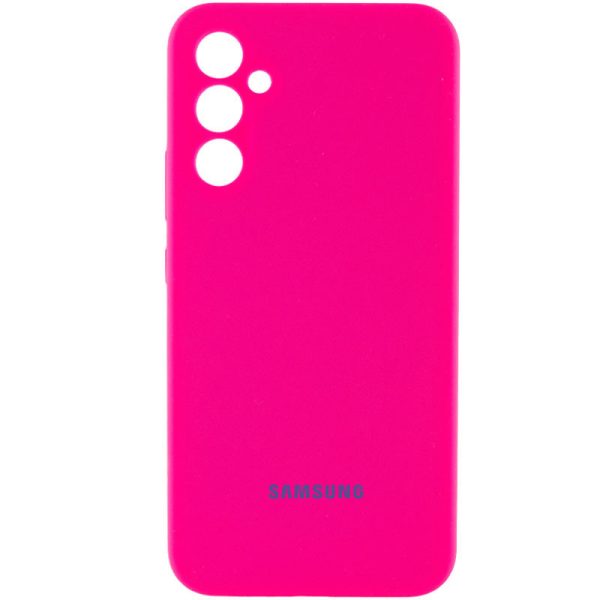 Чохол для Samsung Galaxy S24 Рожевий Silicone Cover Lakshmi Full Camera with Logo