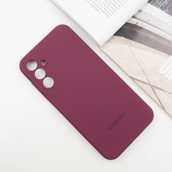 Чохол для Samsung Galaxy S25 Бордовий Silicone Cover Lakshmi Full Camera with Logo - Зображення 2