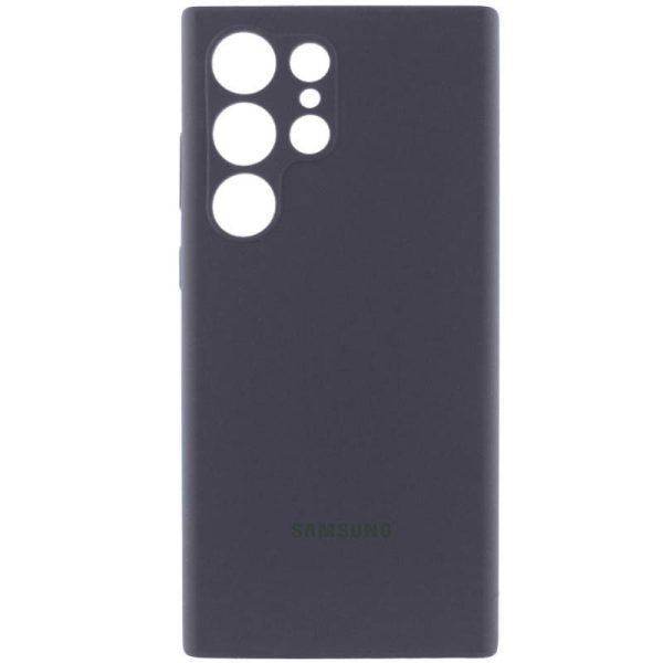 Чохол для Samsung Galaxy S25 Ultra Сірий Silicone Cover Lakshmi Full Camera with Logo