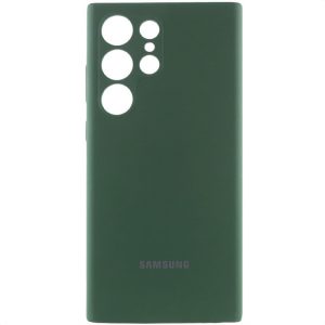 Чохол для Samsung Galaxy S25 Ultra Зелений Silicone Cover Lakshmi Full Camera with Logo