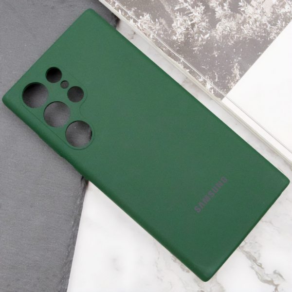 Чохол для Samsung Galaxy S25 Ultra Зелений Silicone Cover Lakshmi Full Camera with Logo - Зображення 3