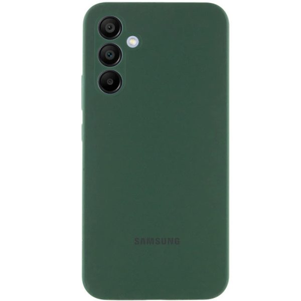Чохол для Samsung Galaxy S25 Зелений Silicone Cover Lakshmi Full Camera with Logo