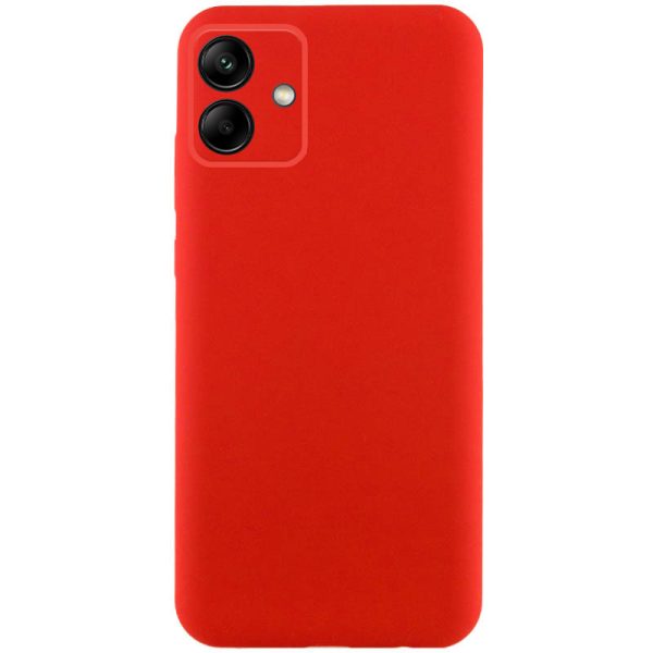 Чохол для Samsung Galaxy A06 Червоний TPU GETMAN Liquid Silk Full Camera