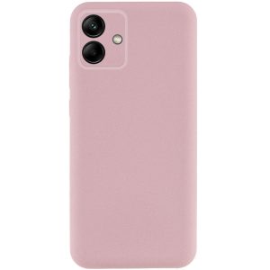Чохол для Samsung Galaxy A06 Рожевий TPU GETMAN Liquid Silk Full Camera