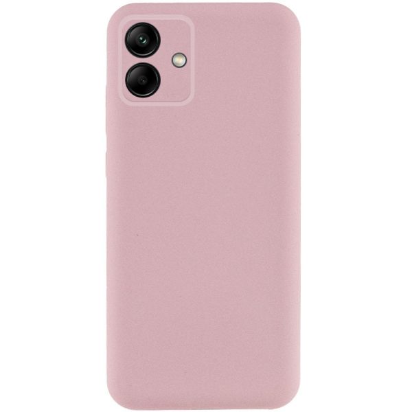 Чохол для Samsung Galaxy A06 Рожевий TPU GETMAN Liquid Silk Full Camera