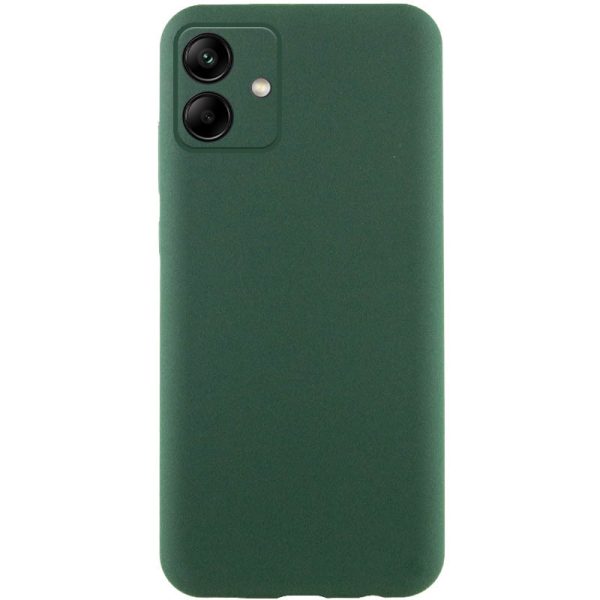 Чохол для Samsung Galaxy A06 Зелений TPU GETMAN Liquid Silk Full Camera
