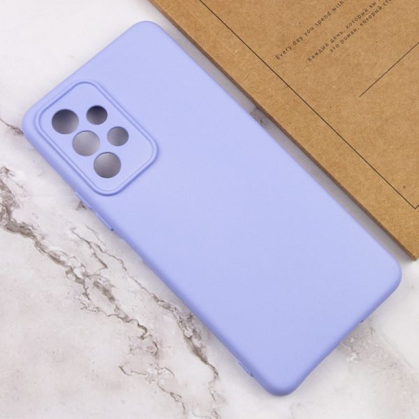 Чохол для Samsung Galaxy A13 4G Фіолетовий TPU GETMAN Liquid Silk Full Camera - Зображення 4