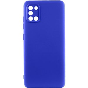 Чохол для Samsung Galaxy A31 Синій TPU GETMAN Liquid Silk Full Camera