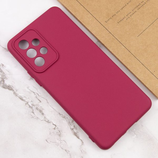 Чохол для Samsung Galaxy A33 5G Бордовий TPU GETMAN Liquid Silk Full Camera - Зображення 3