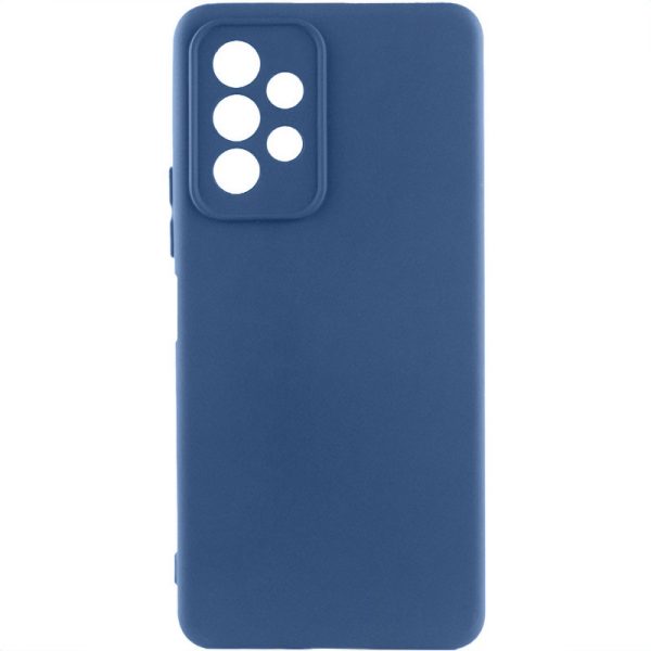 Чохол для Samsung Galaxy A33 5G Синій TPU GETMAN Liquid Silk Full Camera