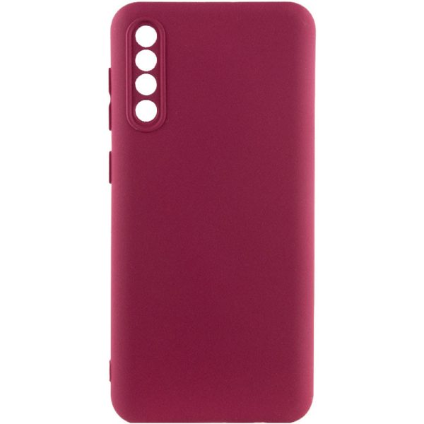 Чохол для Samsung Galaxy A50 (A505F) / A50s / A30s Бордовий TPU GETMAN Liquid Silk Full Camera