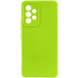 Чохол для Samsung Galaxy A52 4G / A52 5G / A52s Салатовий TPU GETMAN Liquid Silk Full Camera