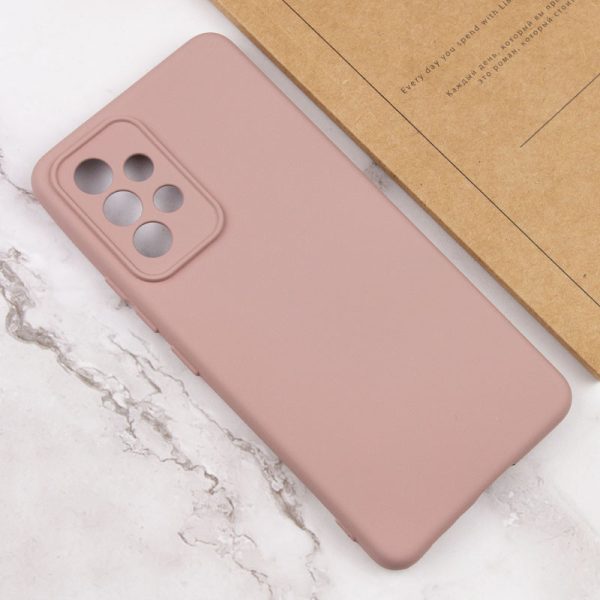 Чохол для Samsung Galaxy A53 5G Рожевий TPU GETMAN Liquid Silk Full Camera - Зображення 4