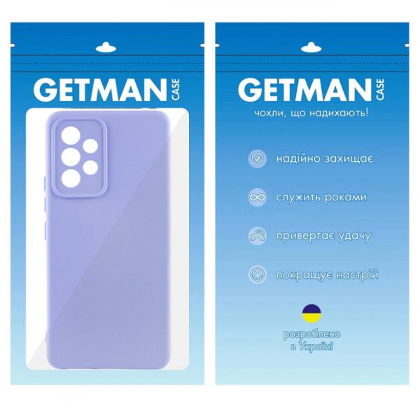 Чохол для Samsung Galaxy A53 5G Фіолетовий TPU GETMAN Liquid Silk Full Camera - Зображення 5