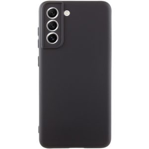 Чохол для Samsung Galaxy S21 FE Чорний TPU GETMAN Liquid Silk Full Camera