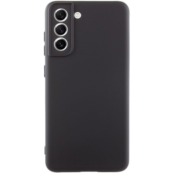 Чохол для Samsung Galaxy S21 FE Чорний TPU GETMAN Liquid Silk Full Camera