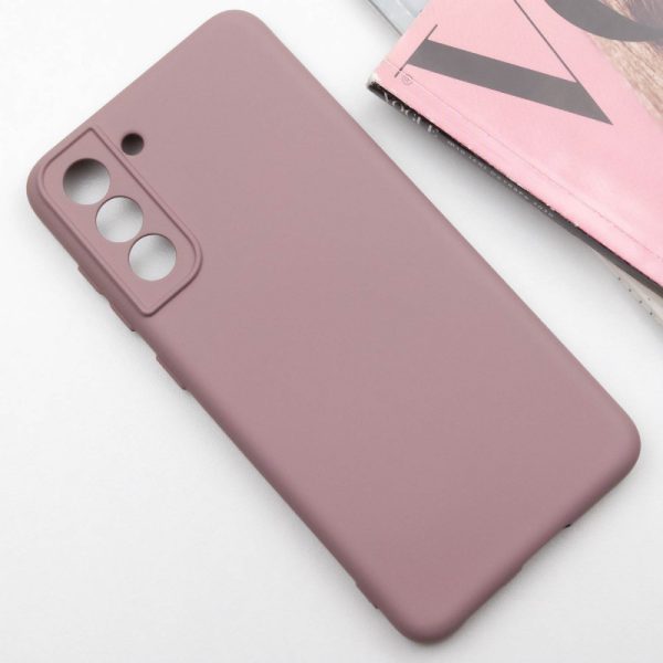 Чохол для Samsung Galaxy S21 Рожевий TPU GETMAN Liquid Silk Full Camera - Зображення 2