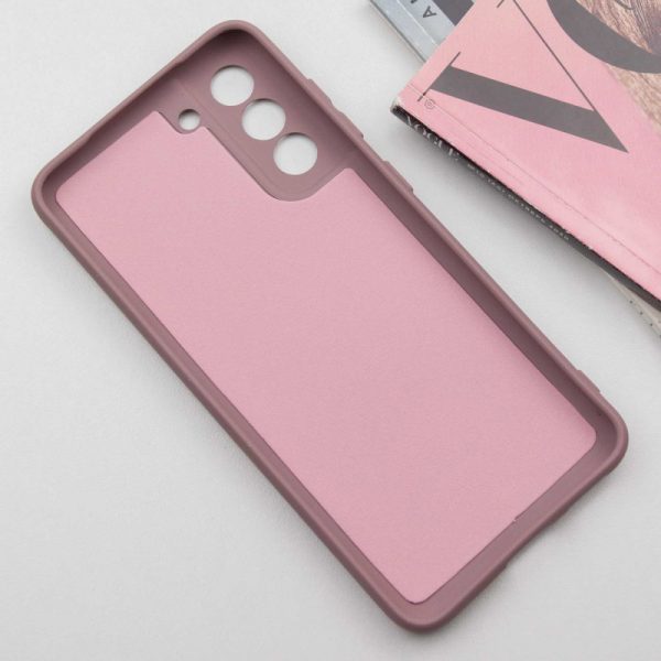Чохол для Samsung Galaxy S21 Рожевий TPU GETMAN Liquid Silk Full Camera - Зображення 3