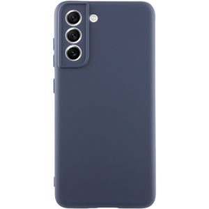 Чохол для Samsung Galaxy S21 Синій TPU GETMAN Liquid Silk Full Camera