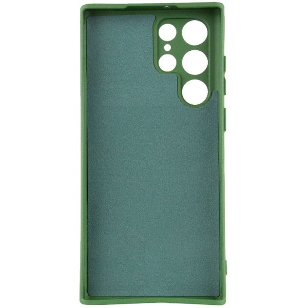 Чохол для Samsung Galaxy S23 Ultra Зелений TPU GETMAN Liquid Silk Full Camera - Зображення 2