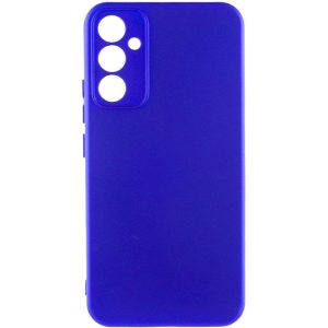 Чохол для Samsung Galaxy S24 FE Синій TPU GETMAN Liquid Silk Full Camera