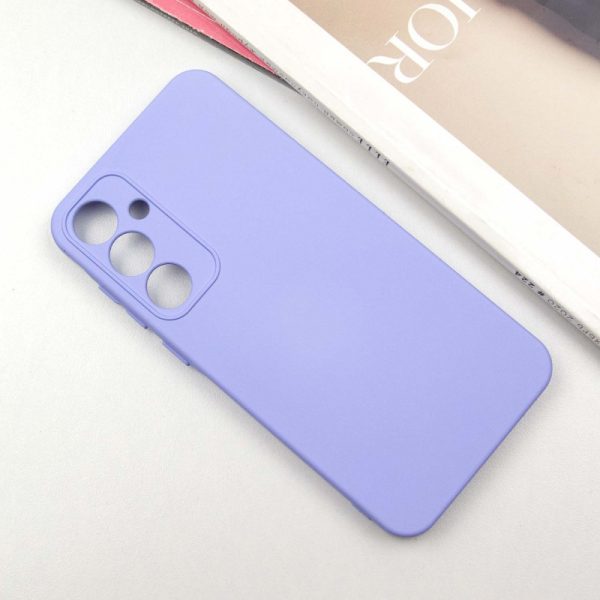 Чохол для Samsung Galaxy S24 FE Фіолетовий TPU GETMAN Liquid Silk Full Camera - Зображення 2