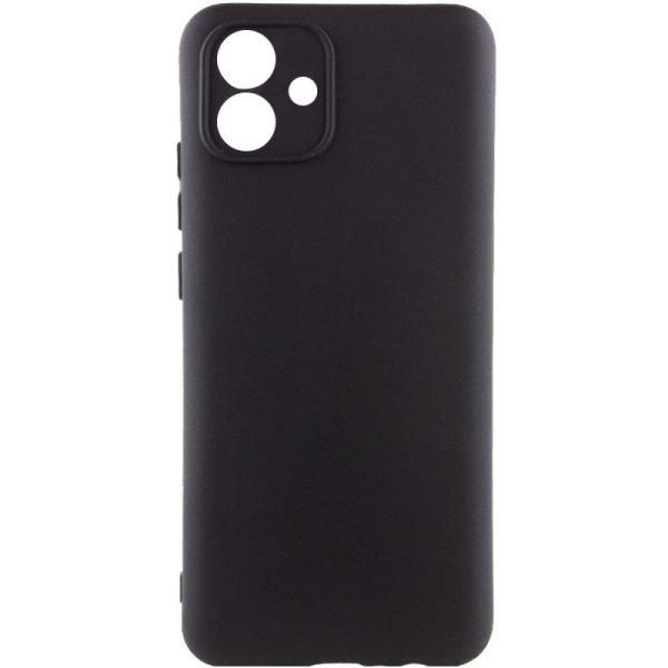 Чохол для Samsung Galaxy A04e Чорний TPU GETMAN Liquid Silk Full Camera